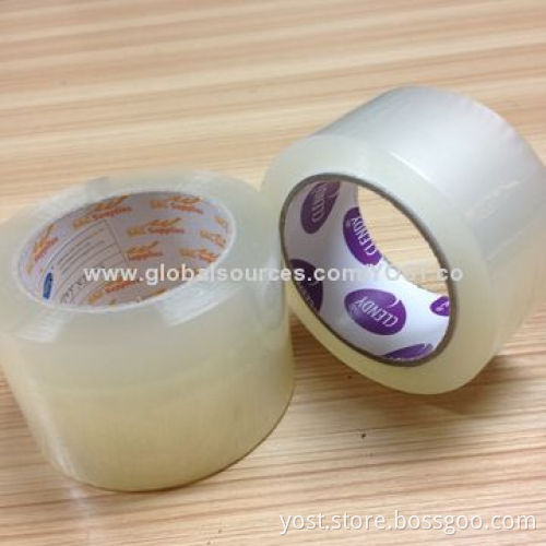 Plastic packaging, 48mm Taiwan good glue opp carton sealing tape, BSCI